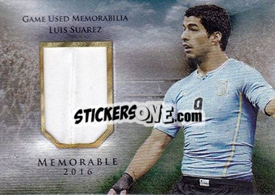 Figurina Luis Suarez - World Football UNIQUE 2016 - Futera