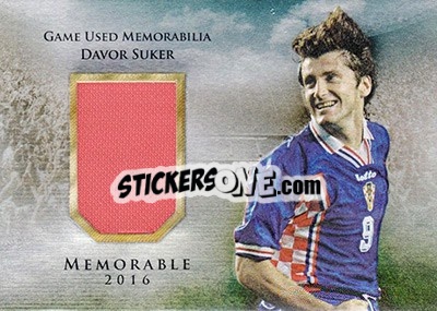 Cromo Davor Suker - World Football UNIQUE 2016 - Futera