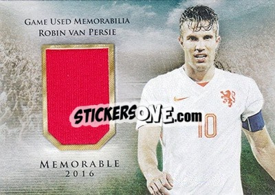 Sticker Robin van Persie - World Football UNIQUE 2016 n. MEM48 - Futera