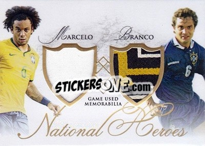 Sticker Marcelo / Branco - World Football UNIQUE 2016 - Futera