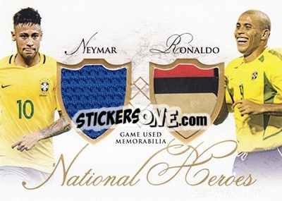 Sticker Neymar / Ronaldo - World Football UNIQUE 2016 - Futera