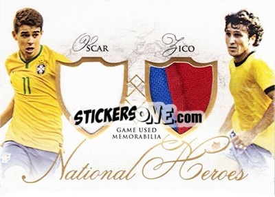 Sticker Oscar / Zico - World Football UNIQUE 2016 - Futera