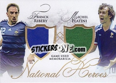 Sticker Franck Ribery / Michel Platini - World Football UNIQUE 2016 n. NH17 - Futera