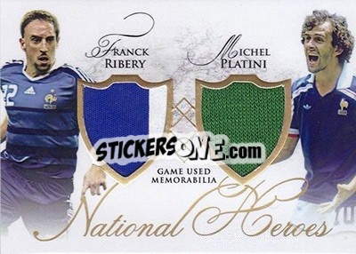 Sticker Franck Ribery / Michel Platini