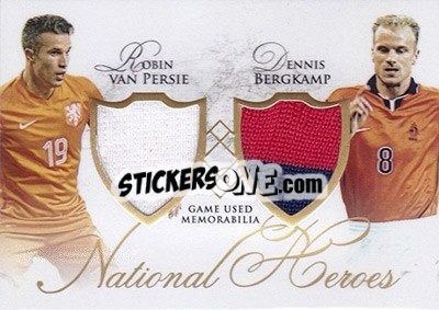 Sticker Robin van Persie / Dennis Bergkamp - World Football UNIQUE 2016 n. NH24 - Futera