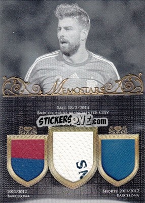 Sticker Gerard Pique - World Football UNIQUE 2016 n. MT14 - Futera