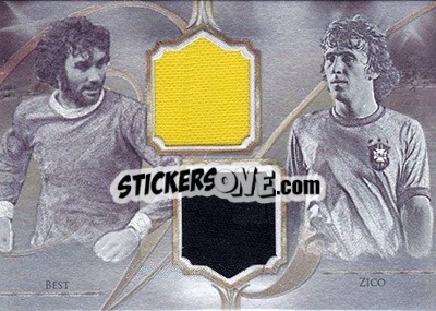 Cromo George Best / Zico - World Football UNIQUE 2016 n. VS02 - Futera
