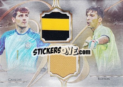 Sticker Iker Casillas / Gianluigi Buffon - World Football UNIQUE 2016 n. VS04 - Futera