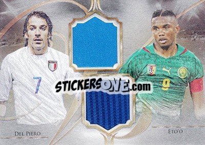 Sticker Alessandro Del Piero / Samuel Eto'o - World Football UNIQUE 2016 - Futera