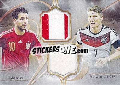 Cromo Cesc Fabregas / Bastien Schweinsteiger - World Football UNIQUE 2016 - Futera