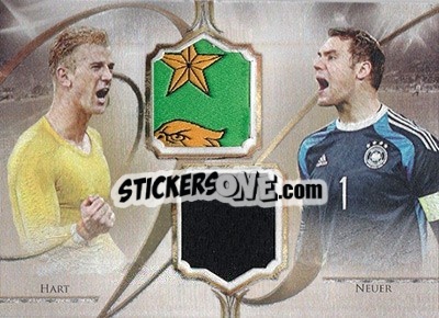 Sticker Joe Hart / Manuel Neuer - World Football UNIQUE 2016 n. VS10 - Futera
