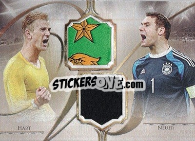 Sticker Joe Hart / Manuel Neuer - World Football UNIQUE 2016 - Futera