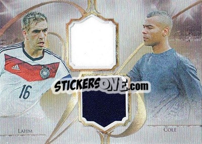Sticker Philipp Lahm / Ashley Cole - World Football UNIQUE 2016 n. VS14 - Futera