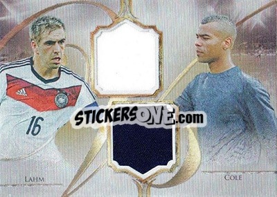 Sticker Philipp Lahm / Ashley Cole - World Football UNIQUE 2016 - Futera