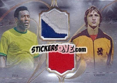 Sticker Pele / Johan Cruyff - World Football UNIQUE 2016 n. VS17 - Futera