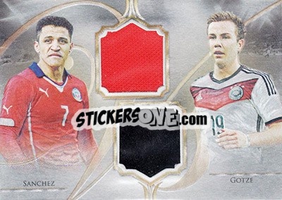 Sticker Alexis Sanchez / Mario Gotze - World Football UNIQUE 2016 - Futera