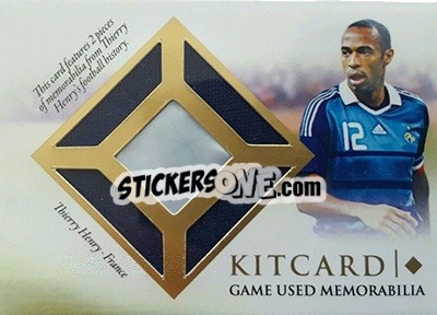 Sticker Thierry Henry - World Football UNIQUE 2016 n. KC09 - Futera