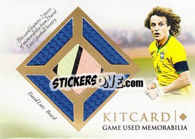 Sticker David Luiz - World Football UNIQUE 2016 - Futera