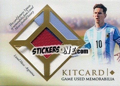 Sticker Lionel Messi - World Football UNIQUE 2016 n. KC16 - Futera