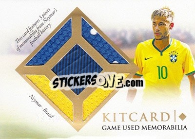 Sticker Neymar - World Football UNIQUE 2016 n. KC17 - Futera