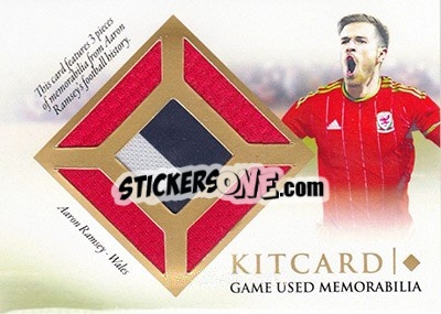 Sticker Aaron Ramsey - World Football UNIQUE 2016 n. KC21 - Futera