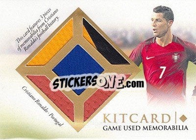 Sticker Cristiano Ronaldo - World Football UNIQUE 2016 n. KC22 - Futera