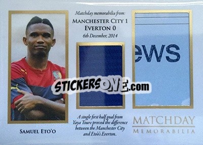 Sticker Samuel Eto'o - World Football UNIQUE 2016 n. MDY08 - Futera