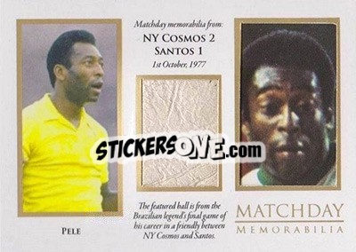 Sticker Pele - World Football UNIQUE 2016 n. MDY19 - Futera