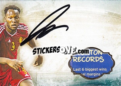 Sticker Romelu Lukaku - World Football UNIQUE 2016 n. TR02 - Futera