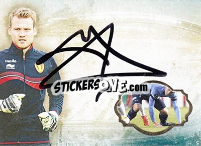 Sticker Simon Mignolet - World Football UNIQUE 2016 n. TR13 - Futera