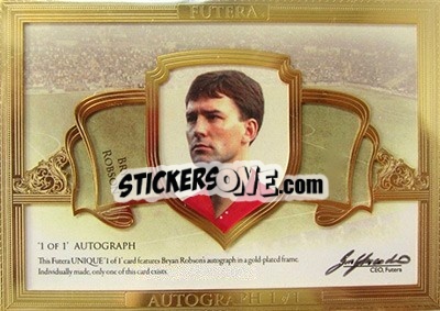 Sticker Bryan Robson - World Football UNIQUE 2016 n. A141 - Futera