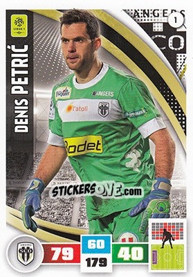 Sticker Denis Petric - Foot 2016-2017. Adrenalyn Xl - Panini