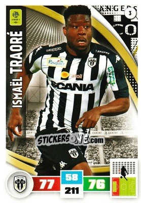 Sticker Ismaël Traoré - Foot 2016-2017. Adrenalyn Xl - Panini