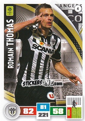 Cromo Romain Thomas - Foot 2016-2017. Adrenalyn Xl n. 4 - Panini