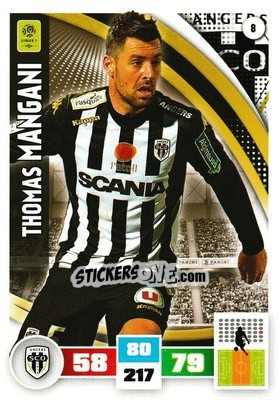 Sticker Thomas Mangani - Foot 2016-2017. Adrenalyn Xl n. 8 - Panini