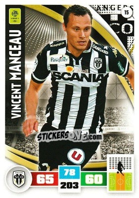 Sticker Vincent Manceau - Foot 2016-2017. Adrenalyn Xl n. 15 - Panini