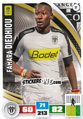 Sticker Famara Diedhiou - Foot 2016-2017. Adrenalyn Xl n. 17 - Panini