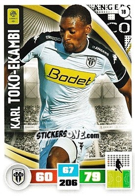 Sticker Karl Toko Ekambi - Foot 2016-2017. Adrenalyn Xl - Panini