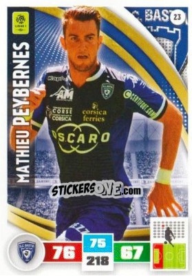 Sticker Mathieu Peybernes - Foot 2016-2017. Adrenalyn Xl - Panini