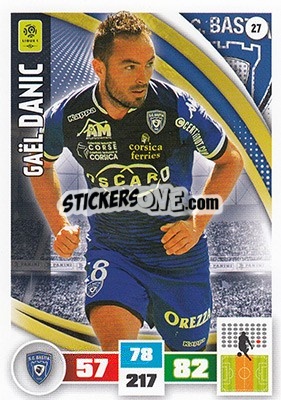 Sticker Gaël Danic - Foot 2016-2017. Adrenalyn Xl n. 27 - Panini