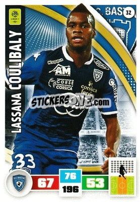 Sticker Lassana Coulibaly - Foot 2016-2017. Adrenalyn Xl n. 32 - Panini