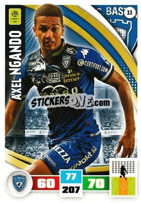 Sticker Axel Ngando - Foot 2016-2017. Adrenalyn Xl n. 33 - Panini