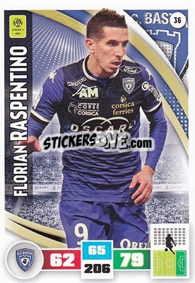 Sticker Florian Raspentino - Foot 2016-2017. Adrenalyn Xl - Panini