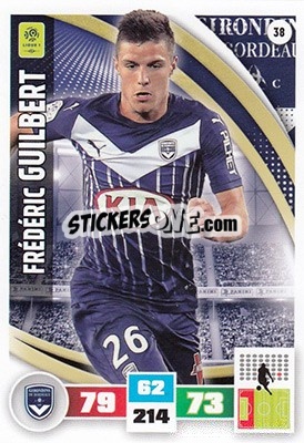 Sticker Frédéric Guilbert - Foot 2016-2017. Adrenalyn Xl - Panini