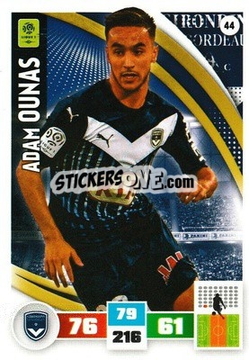 Sticker Adam Ounas - Foot 2016-2017. Adrenalyn Xl n. 44 - Panini