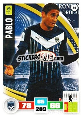 Sticker Pablo - Foot 2016-2017. Adrenalyn Xl n. 49 - Panini