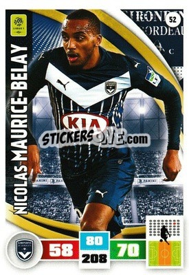 Sticker Nicolas Maurice-Belay - Foot 2016-2017. Adrenalyn Xl n. 52 - Panini