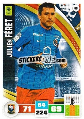 Figurina Julien Féret - Foot 2016-2017. Adrenalyn Xl - Panini