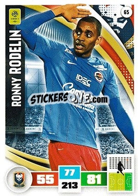 Cromo Ronny Rodelin - Foot 2016-2017. Adrenalyn Xl n. 65 - Panini
