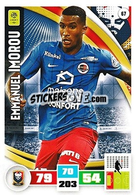 Sticker Emmanuel Imorou - Foot 2016-2017. Adrenalyn Xl n. 67 - Panini